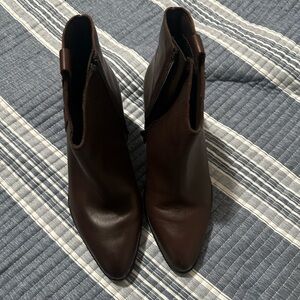 Naturalizer Dark Brown Ankle Booties